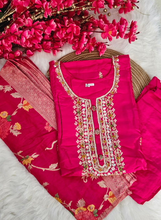 "DHRITI" Premium Silk Festive Suit